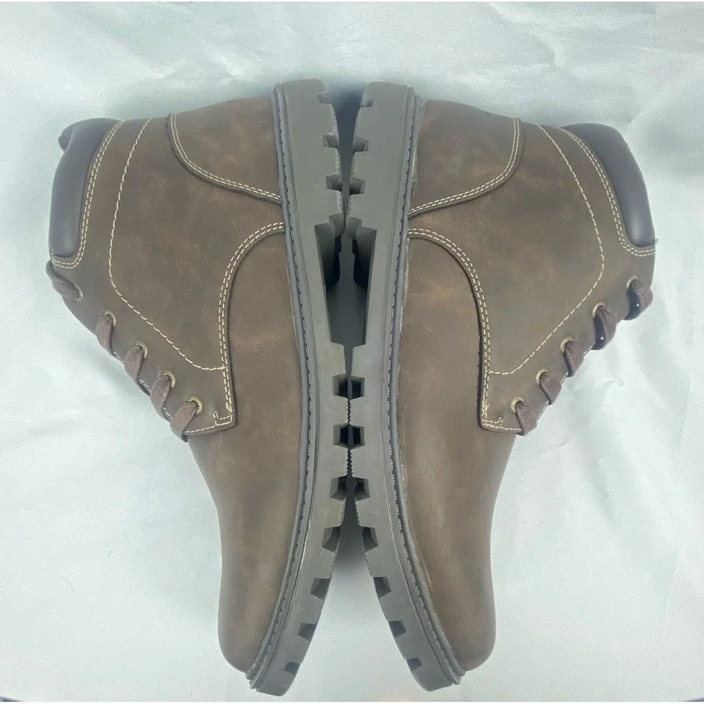 Rockport Ridgeview Boot CJ1571 Mens 11.5 Brown Nubuck Lace Up Casual Dress Boots